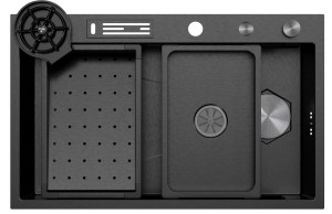 Zlewozmywak Stalowy KERNAU  KSS F 80 1B Gun Metal